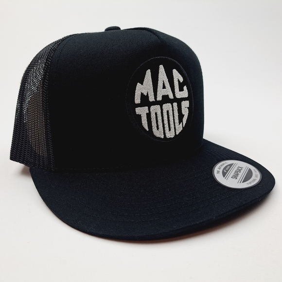 MAC Tools Flat Bill Trucker Embroidered Patch Mesh Snapback Cap Hat… - Picture 3 of 4